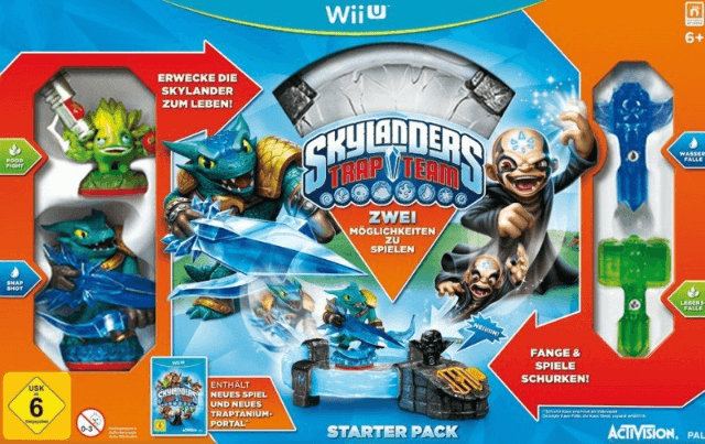 Skylanders: Trap Team [Starter Pack] box art for Wii U